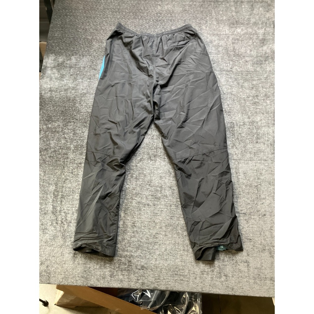 Vintage Nike Track Pants Mens 32W Gray Blue Swoosh Logo Windbreaker Streetwear